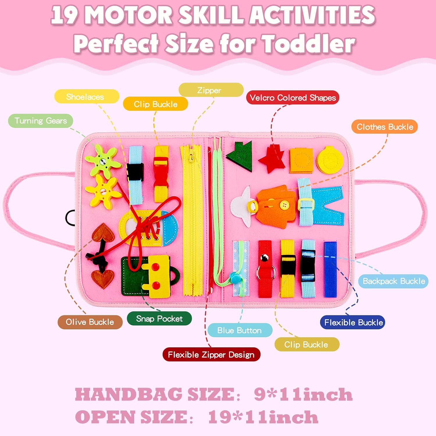 Busy Board Montessori Toy – 25-in-1 Educational Activity Board 🎓✨