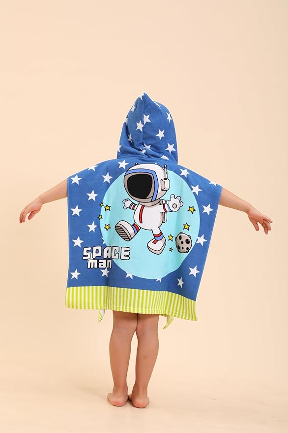 Kids' Hooded Bath & Beach Towel – Soft & Absorbent | Multi-Character