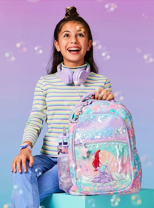 👑✨ Smiggle® Limitless Classic Attach Backpack – Disney Princess | Approx. 17.8L | 42cm | 3Y+ 🏰💖
