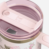 Stanley x LoveShackFancy | 40 OZ | Rosa Beaux Pink & Rosa Beaux Blue | Oversized Bow Signature Tumbler