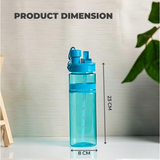 Square Shaped Water Bottle with Straw - 710ml - Pack of 1