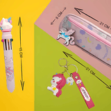 Unicorn Magic Stationery Pouch Set – Adorable and Colorful Organizer for Kids