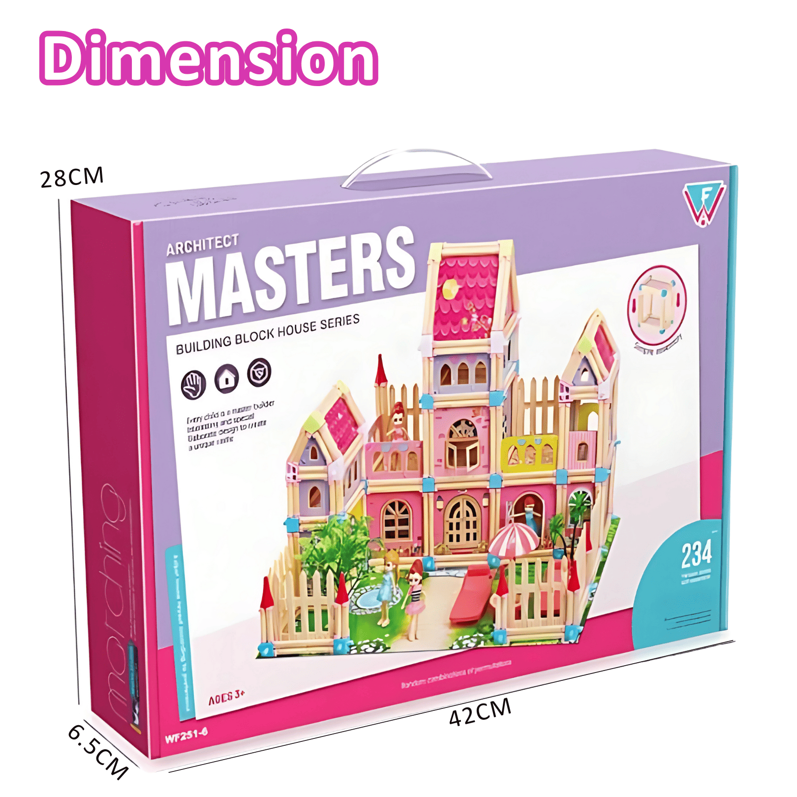 🏰 Doll Mansion – DIY My Dream House (234 Pcs Building Block Kit)