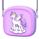 Multicolor Silicone Sling Bag – Stylish & Kid-Friendly! 🎒✨