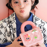 Cartoon Themed Printed Design Stylish Sling Bag for Girls with Handle