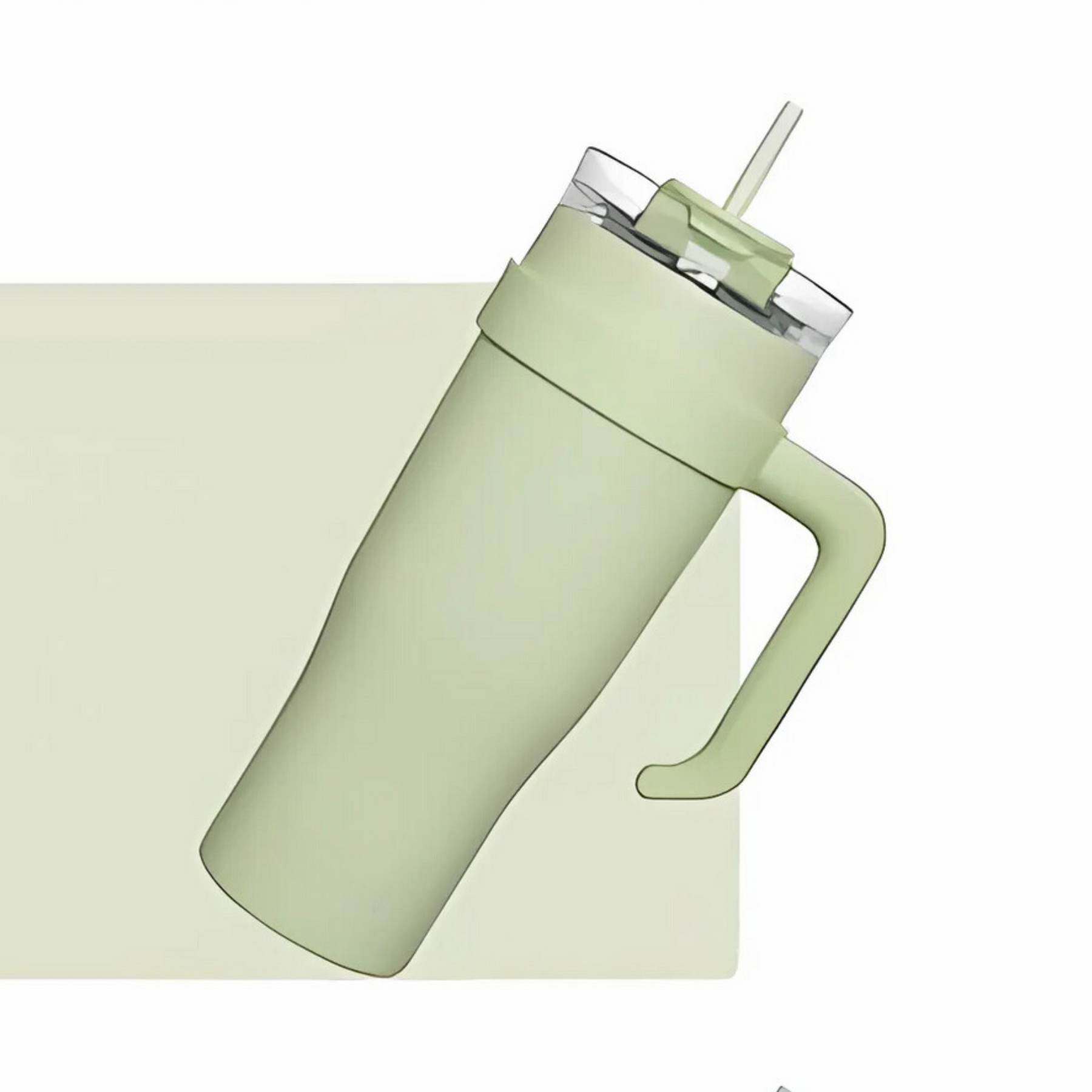 40oz Water Bottle with Handle - BPA-Free Stainless Steel Insulated Water Bottle with Straws, Leak-Proof - Pack of 1