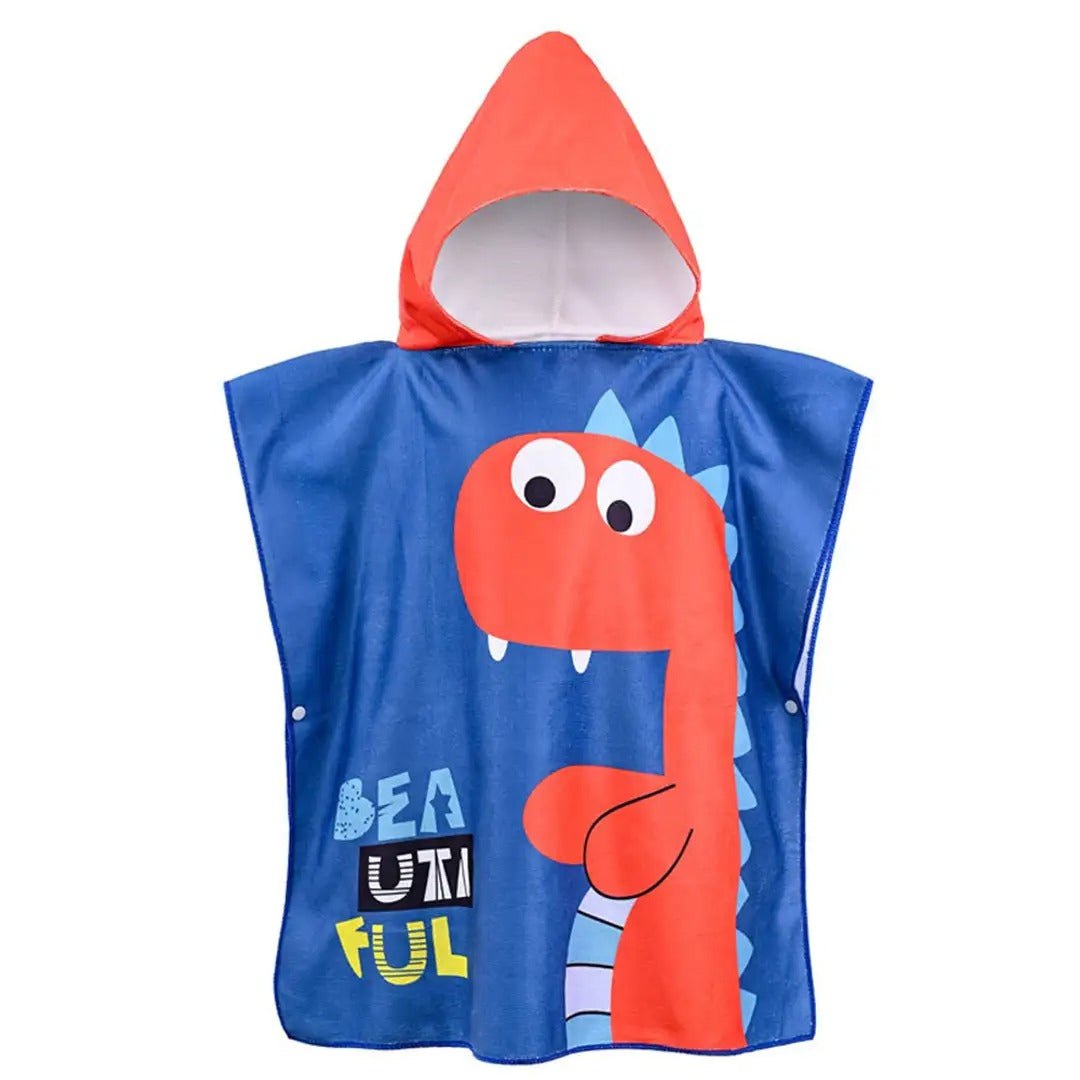 Kids' Hooded Bath & Beach Towel – Soft & Absorbent | Multi-Character
