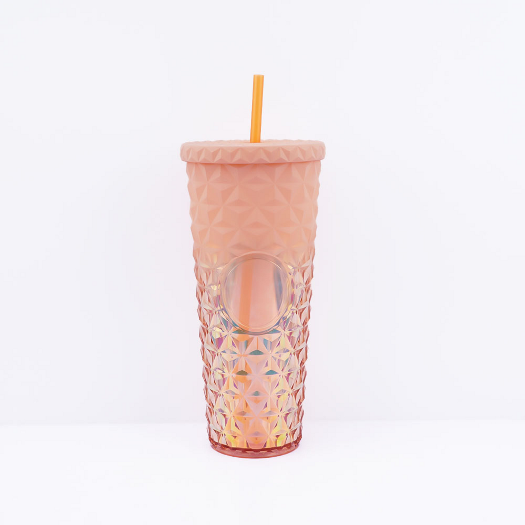 Studded Embossed Water Bottle with Straw - 720ml - Pack of 1