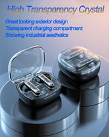 LY80 Wireless Bluetooth Earbuds | HiFi Stereo Sound, ENC Noise Cancellation, Fast Charging, IP7 Waterproof, Touch Control, Transparent Design with Mic