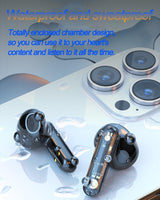 LY80 Wireless Bluetooth Earbuds | HiFi Stereo Sound, ENC Noise Cancellation, Fast Charging, IP7 Waterproof, Touch Control, Transparent Design with Mic