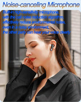 LY80 Wireless Bluetooth Earbuds | HiFi Stereo Sound, ENC Noise Cancellation, Fast Charging, IP7 Waterproof, Touch Control, Transparent Design with Mic