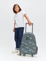 🎮✨ Smiggle Epic Adventures Light & Roll Trolley Backpack – Game On Edition ✨🎮 | Approx. 18L