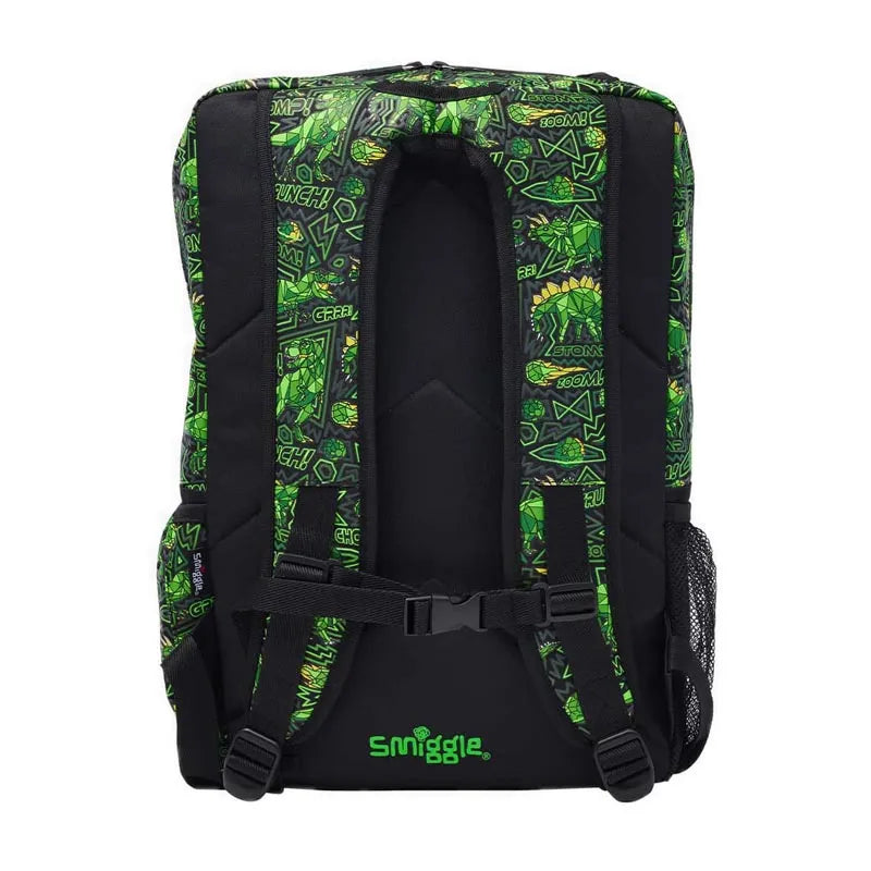 🦕 Smiggle Wild Side Foldover Backpack – Dino Edition | 22L