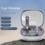LY80 Wireless Bluetooth Earbuds | HiFi Stereo Sound, ENC Noise Cancellation, Fast Charging, IP7 Waterproof, Touch Control, Transparent Design with Mic