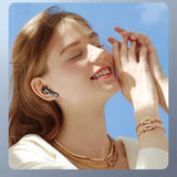 LY80 Wireless Bluetooth Earbuds | HiFi Stereo Sound, ENC Noise Cancellation, Fast Charging, IP7 Waterproof, Touch Control, Transparent Design with Mic