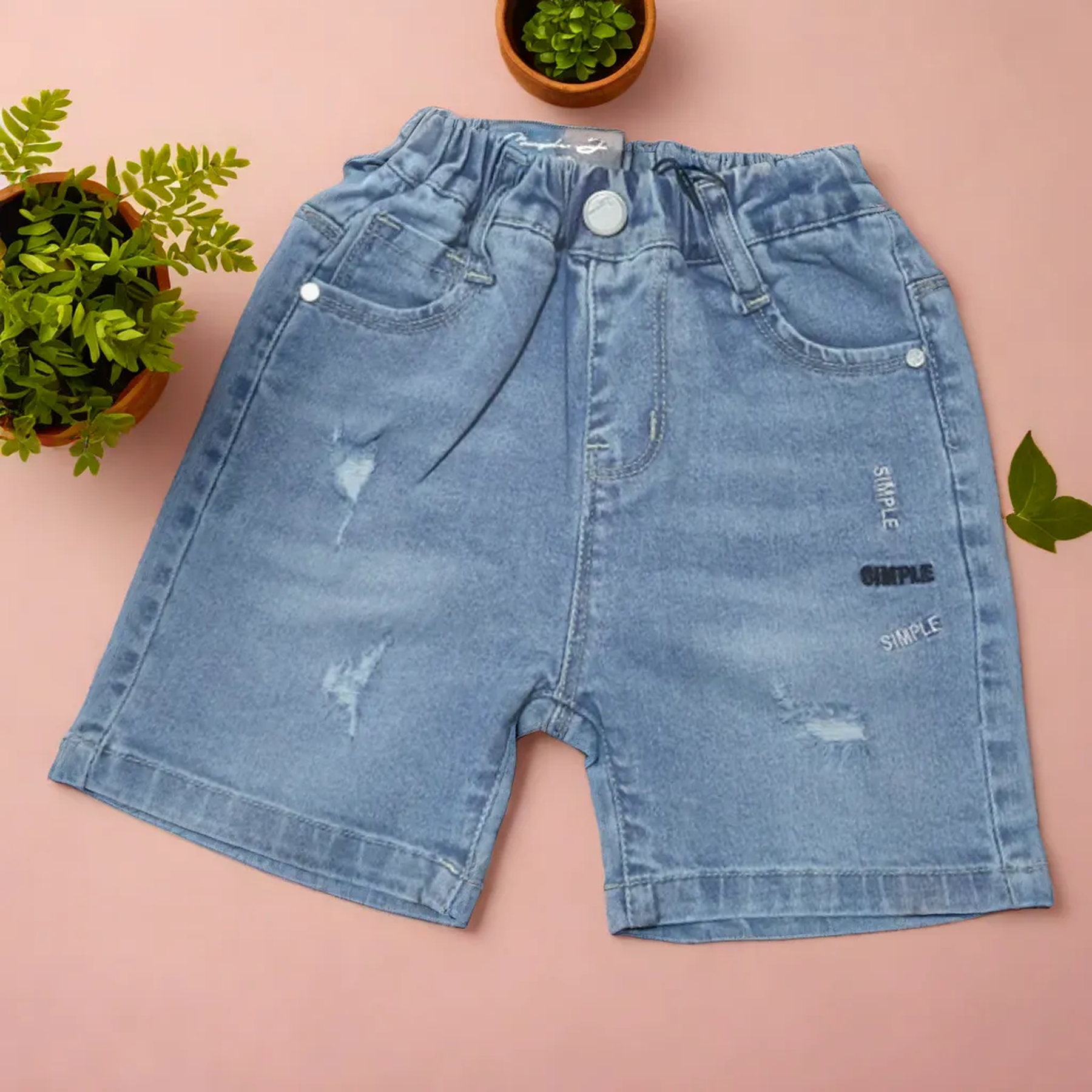 Girls' Distressed Denim Shorts