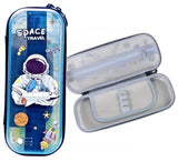 Space Travel Astronaut Pencil Case – Hard Shell Stationery Organizer for Kids & Students