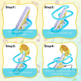 Running Duck Dancing Toy for Babies | Duck Race Track with Light & Sound | Climbing Duck Toy Gift for 6+ Months Kids