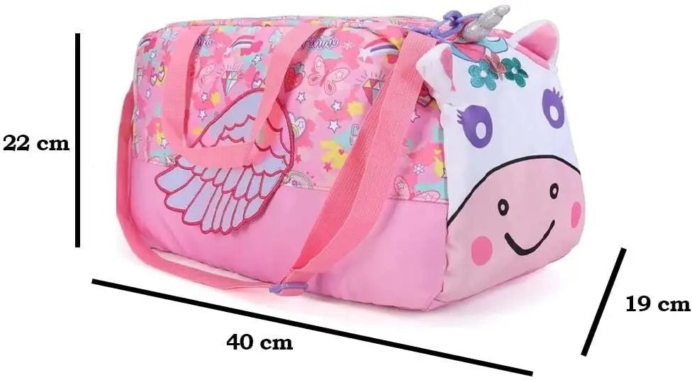 Kids Duffle Bag – Unicorn & Mermaid Design | Large Travel, Gym, and Sports Bag for Girls & Boys | Weekender Overnight Bag for Kids & Teenagers
