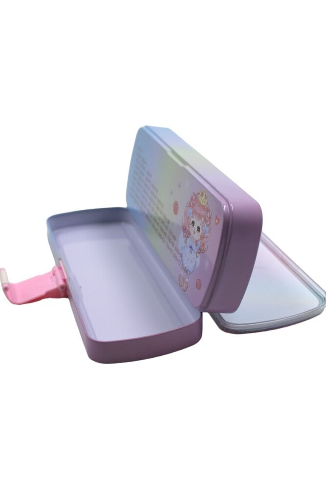"Cute Glitter Lock Pencil Cases – Unicorn, Princess & Astronaut Designs"