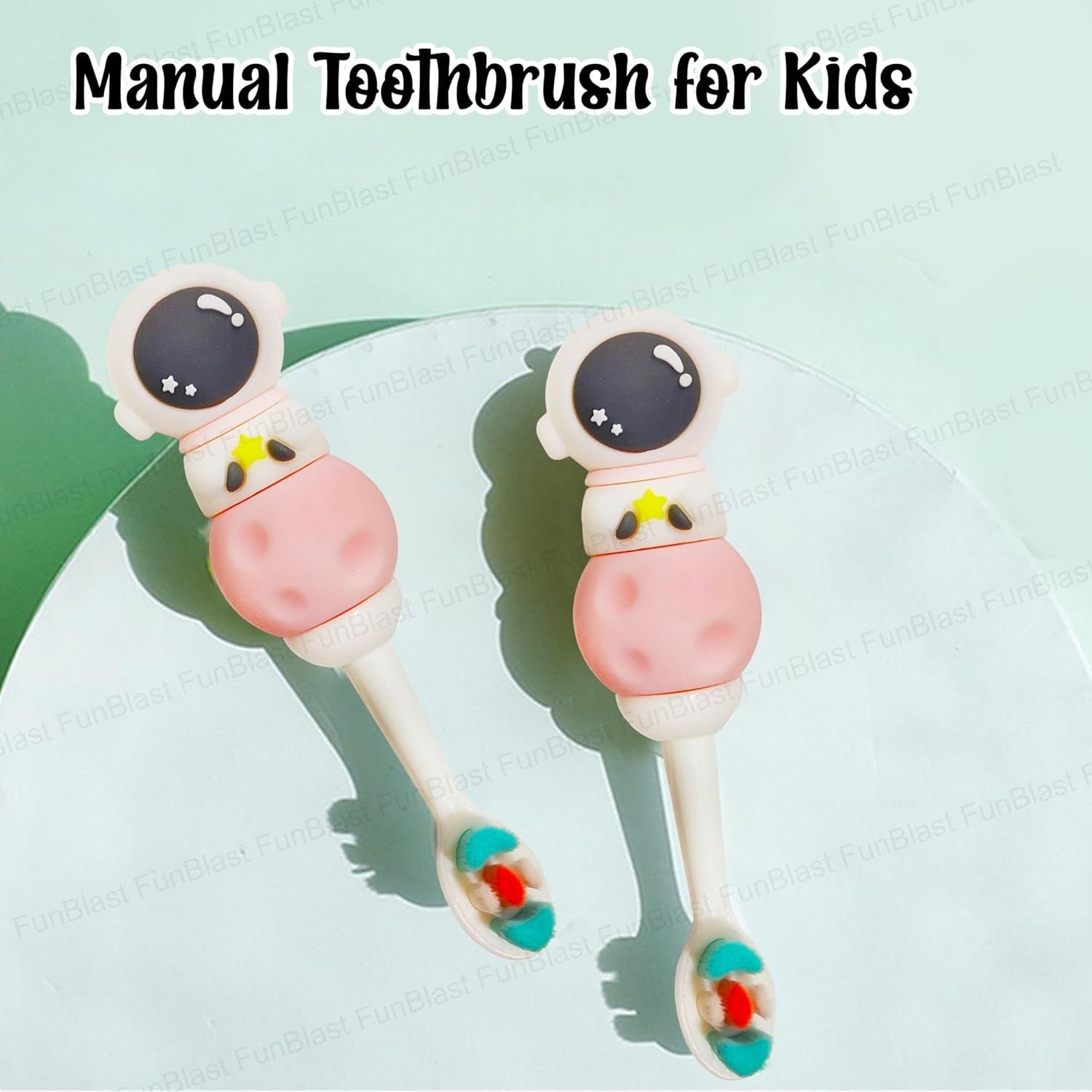 Pack of 2 – Space Theme Kids Toothbrush Set | Astronaut Design | Soft Bristles & Easy Grip