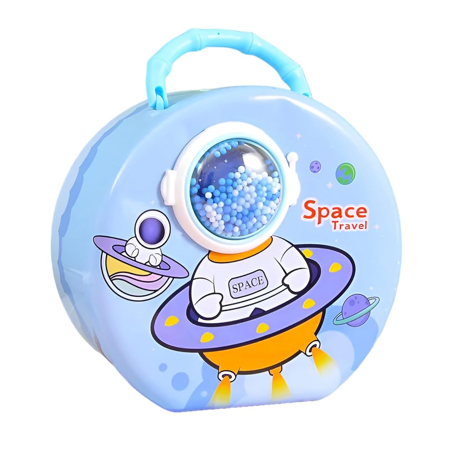 Space Theme Piggy Bank with Unique Locking System for Kids