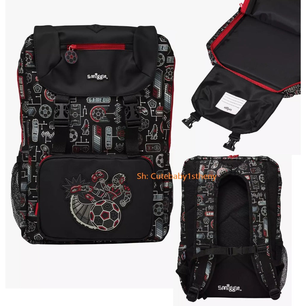 🏆 Smiggle “Game On” Football Backpack – Sporty & Stylish for School and Play