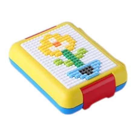 Blocks Design Lunch Box – 800ml | Red & Yellow Color