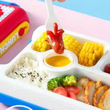 Blocks Design Lunch Box – 800ml | Red & Yellow Color