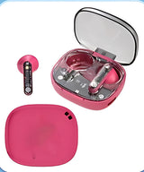 LY80 Wireless Bluetooth Earbuds | HiFi Stereo Sound, ENC Noise Cancellation, Fast Charging, IP7 Waterproof, Touch Control, Transparent Design with Mic