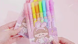 Plastic Double-Head Roller Marker Pen Set - 8 Pieces