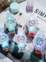 Printed Dial & Straps Scratch Resistant Analogue Watch LED Rabbit