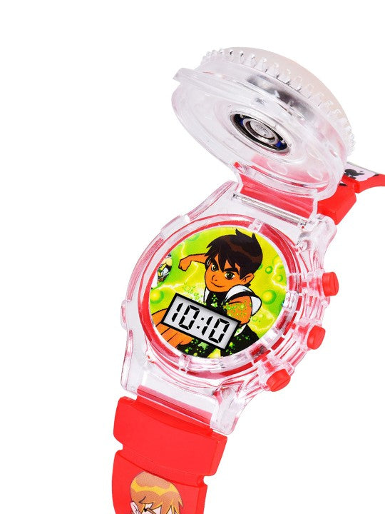 Kids Printed Multi-Function Digital Watch - Red