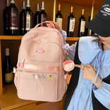 Cute Multicolour School Backpack for Girls