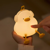 Cute Silicone Rechargeable Lamp for Kids Room