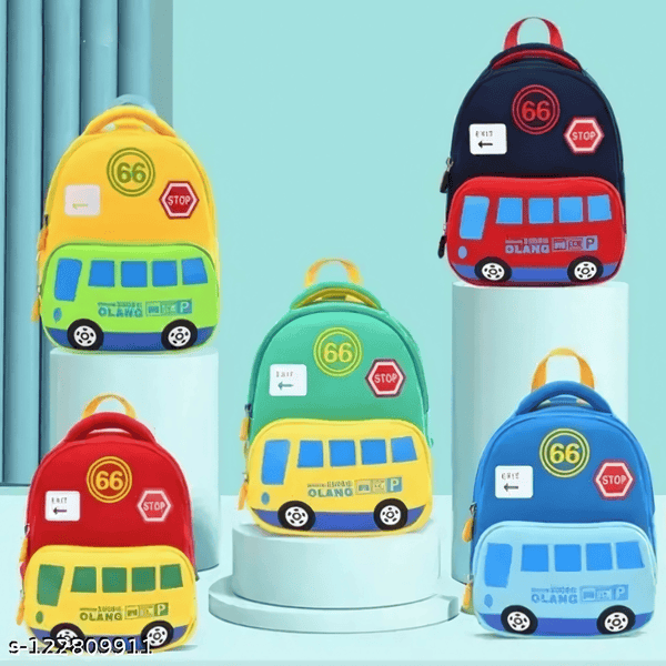 Bus Printed Lightweight Bag pack for Kids