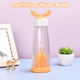 Fruit Infuser Reindeer Horn Shaped Cap Water Bottle – 350ml