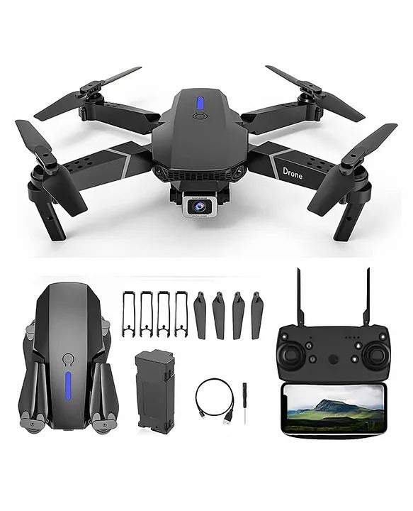 Foldable Remote Control Drone for Kids with Wide-Angle Camera 🚀📷
