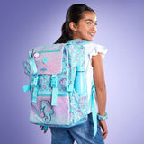 🧜‍♀️ Smiggle Foldover Backpack – Teal Glitter Seahorse Edition | 18" | 22L | Ages 3+
