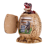 Dinosaur ATM Piggy Bank for Kids - Electronic Money Bank with Password & Fingerprint Unlocking, Night Light, and Musical Fun