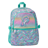 🦄💫 Smiggle® Limitless Classic Attach Backpack – Glitter Unicorn Mint | Approx. 17.8L | 42cm | 3Y+ 🌟🎒