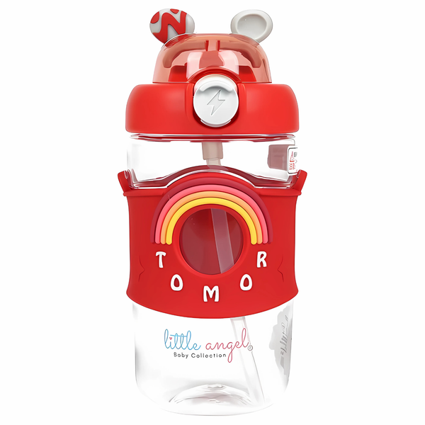 Kids Water Bottle with Straw – 480ml Capacity