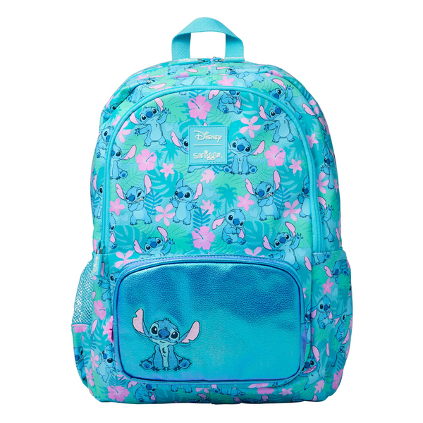 🌺 Smiggle Stitch Classic Backpack | 17.8L Capacity | Explore the World with Experiment 626! 🌴