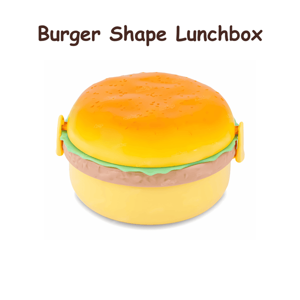 Burger Shaped Plastic Lunch Box for Kids