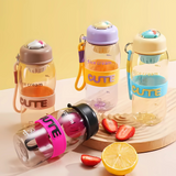 Water Bottle with Straw and Handle - 600ml