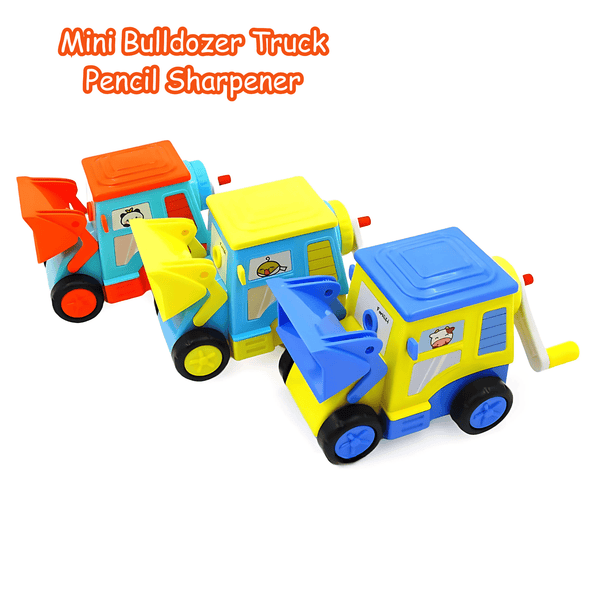 Cute Bulldozer Truck Pencil Sharpener for Kids