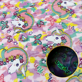 Glow in the Dark Unicorn Blanket for Kids – Super Soft & Cozy 4x6 Feet Flannel Blanket, All Seasons, Pink Unicorn Design blanket_383