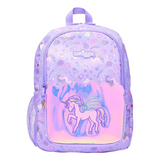 ✨ Smiggle Fun Fair Classic Backpack - Unicorn Applique, 17.8L, Pearlescent Finish & Glitter Details 🎠