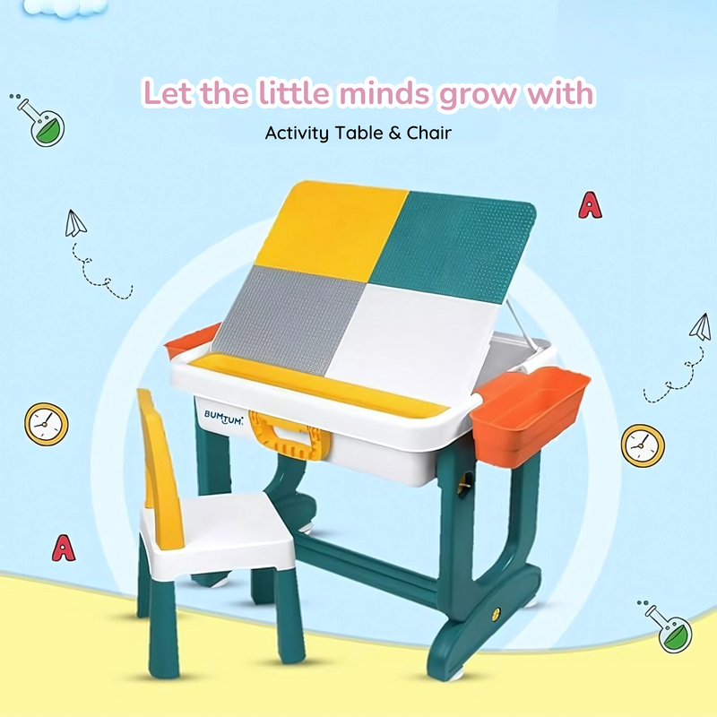 Junior Study Table & Chair Set for Kids (2-10 Years)