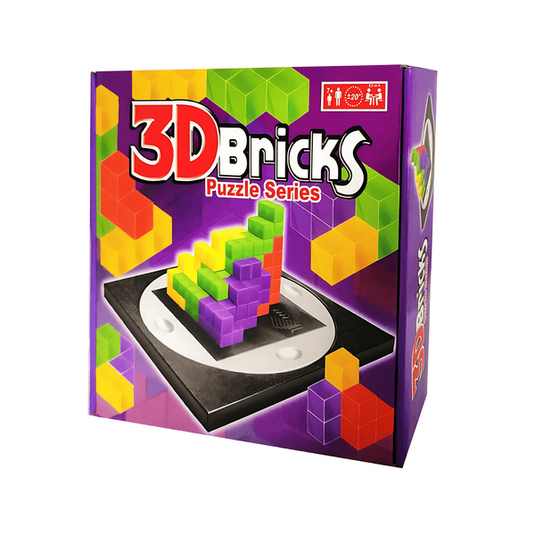 3D Square Grid Parent-Child Bricks Puzzle Game